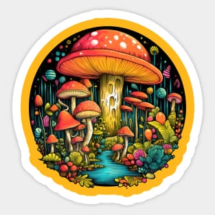 Mushrooms Sticker